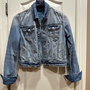 Vintage Aeropostale distressed denim jacket Size Large
